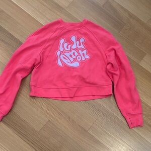 lululemon Pink oversized Scuba Crewneck Pullover Sweatshirt